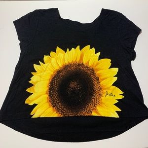 Sunflower Justice brand short sleeve cropped tee